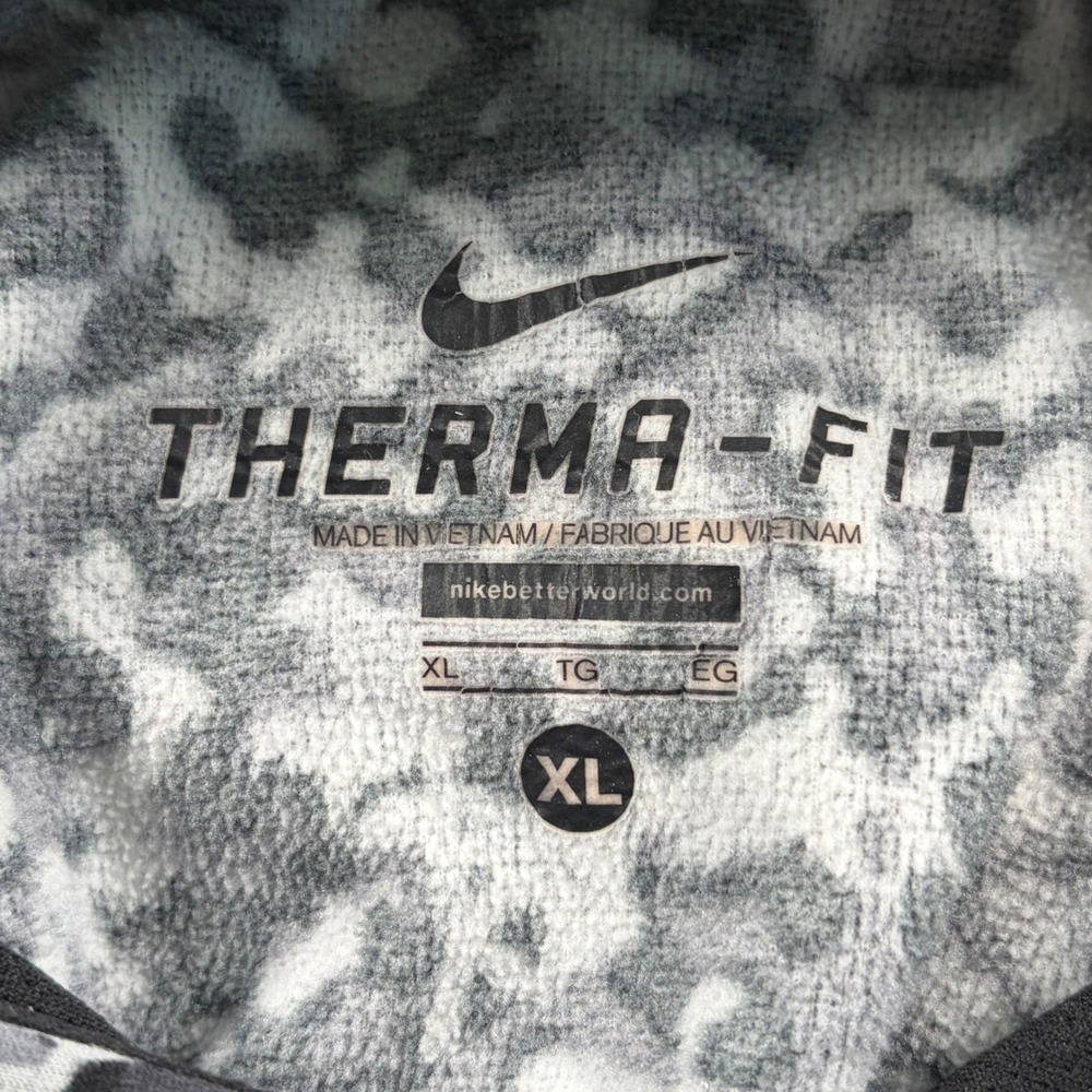 Nike Hoodie Mens XL Grey Camo Therma-FIT Digital Camouflage 717107-012 - Picture 2 of 10
